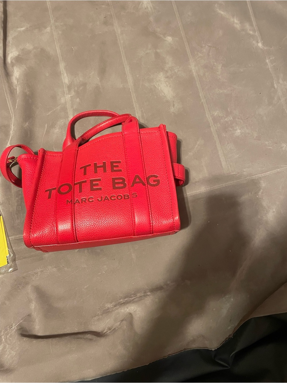 Marc Jacobs The Tote Bag Small Leather Tote - Red tags included for authentic
